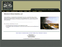 Tablet Screenshot of oxbowindustries.com